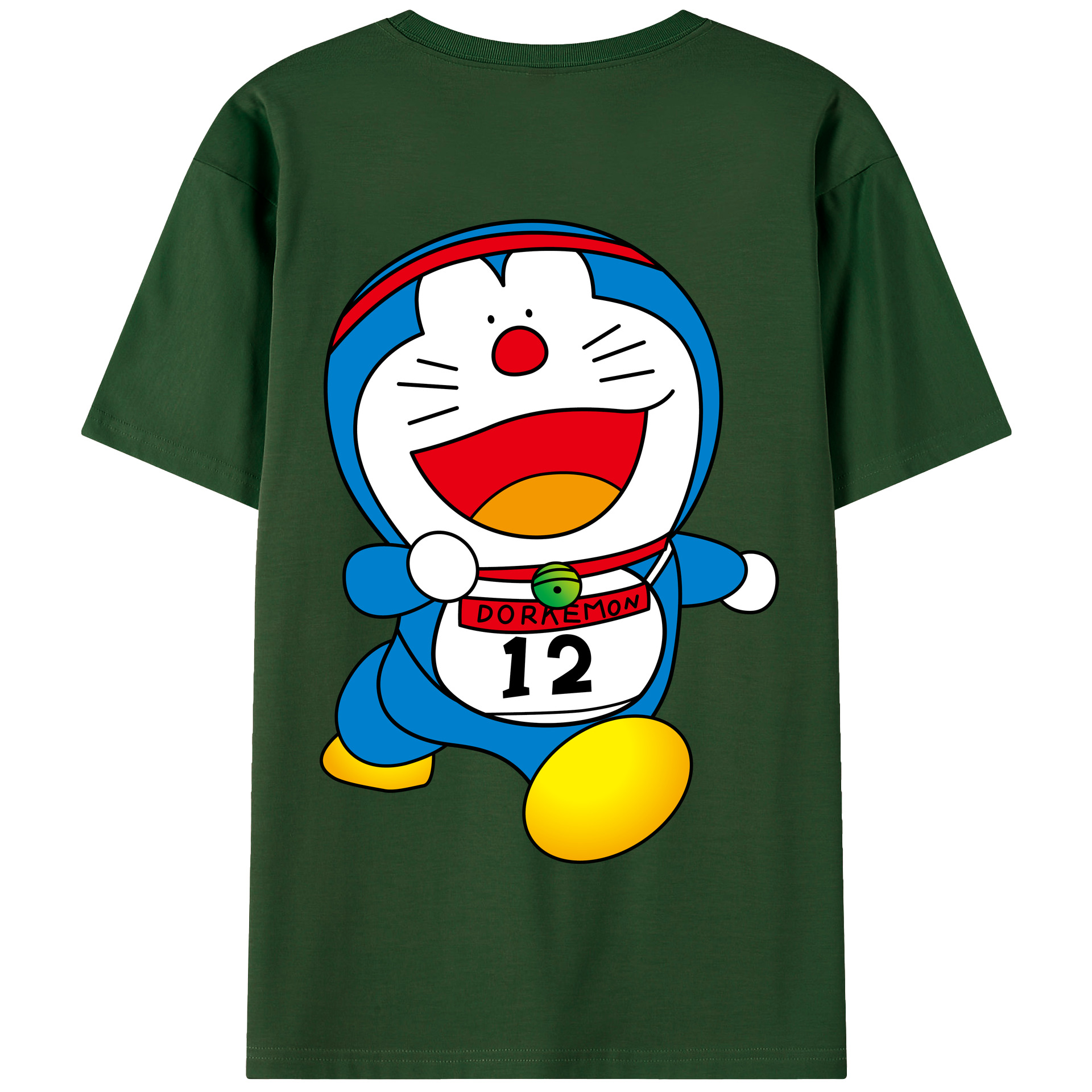 （画像用） ドラえもん Doraemon 綿100％半袖Tシャツ（背面プリント）
